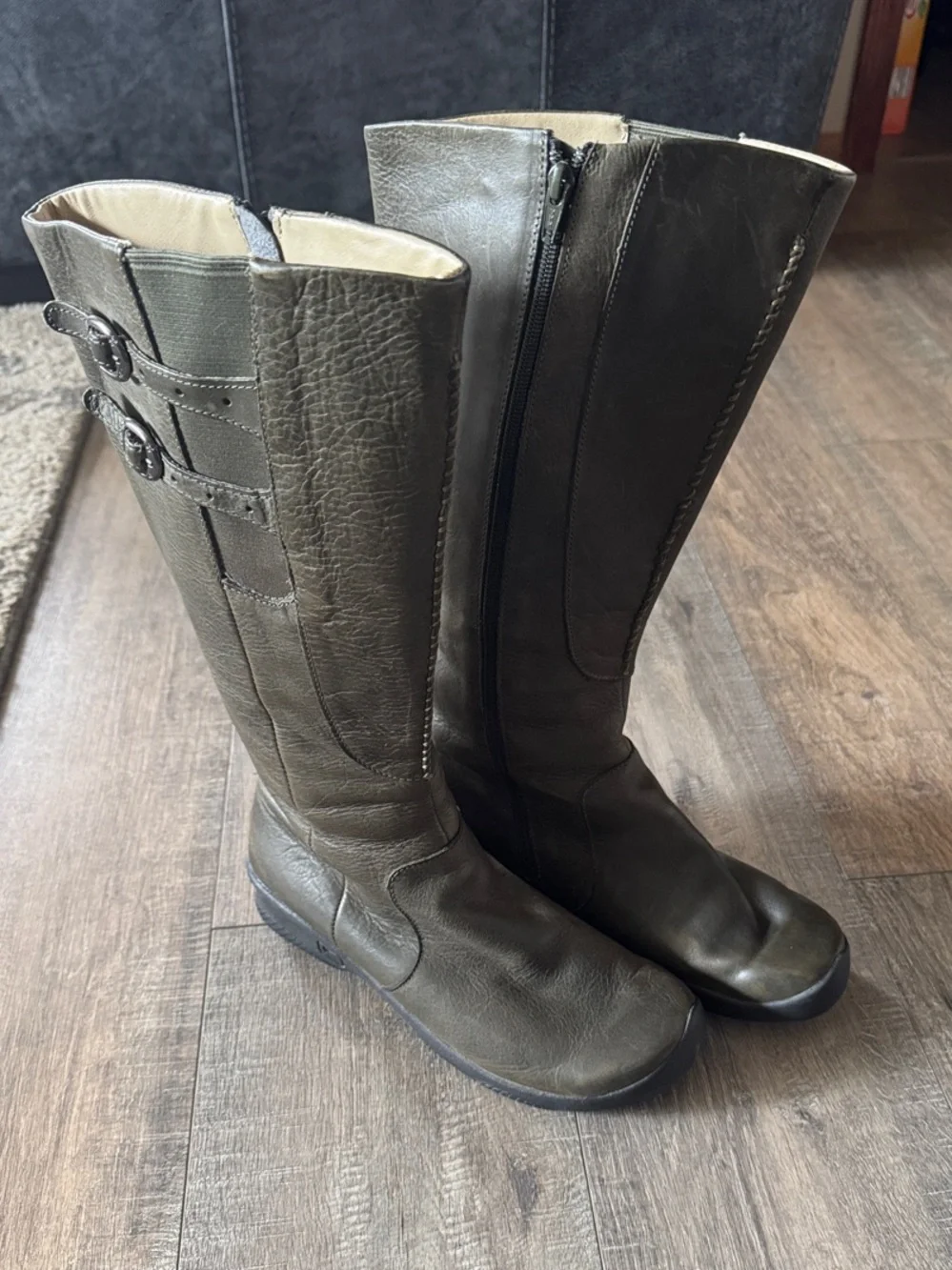 Keen Olive Green Over-the-Knee Riding Boots